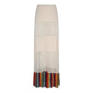NEW ESCVDO women's carisa skirt in ivory multi
